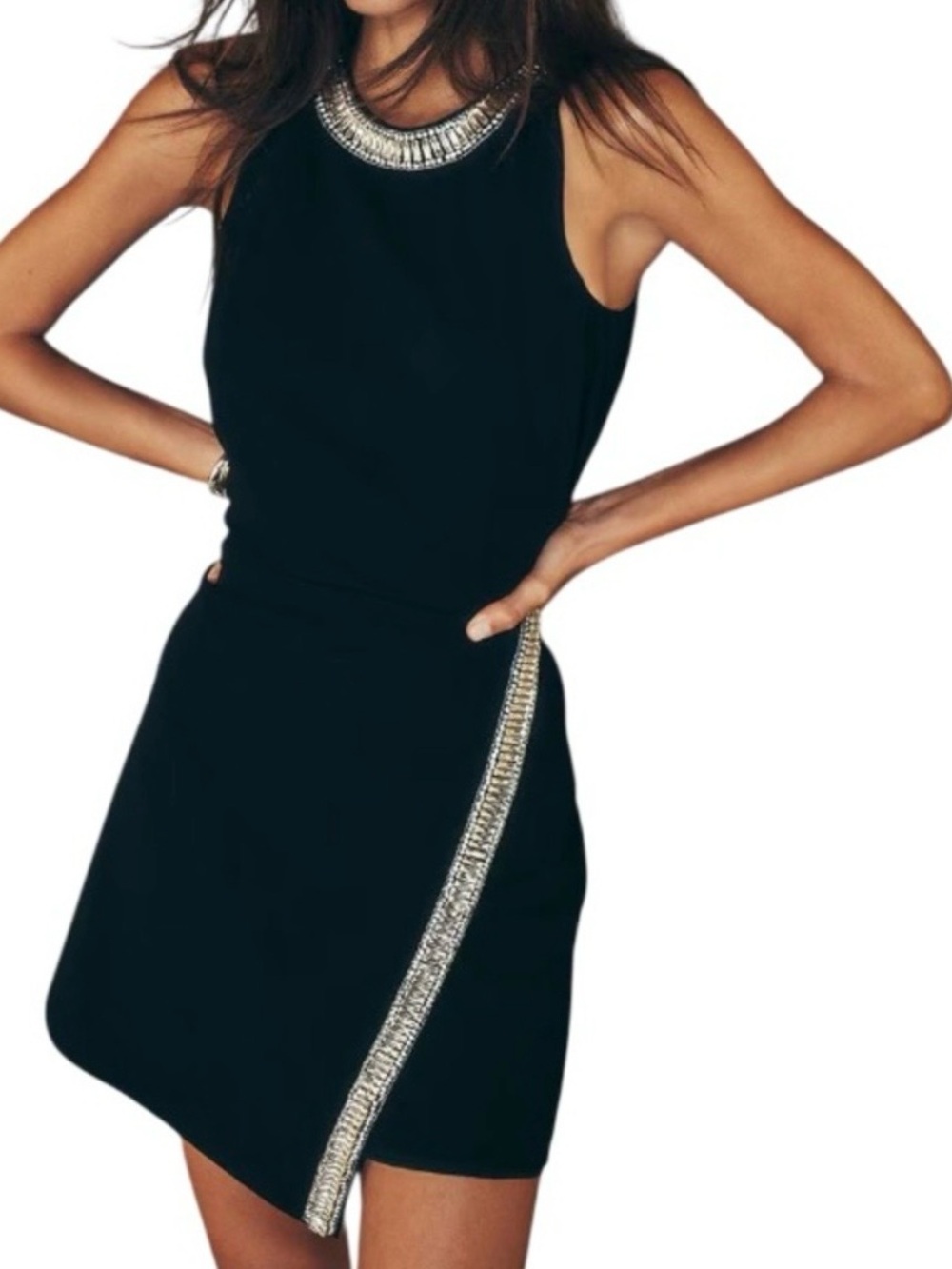 BNWT - White House Black Market Embellished Mini Dress 🖤🖤